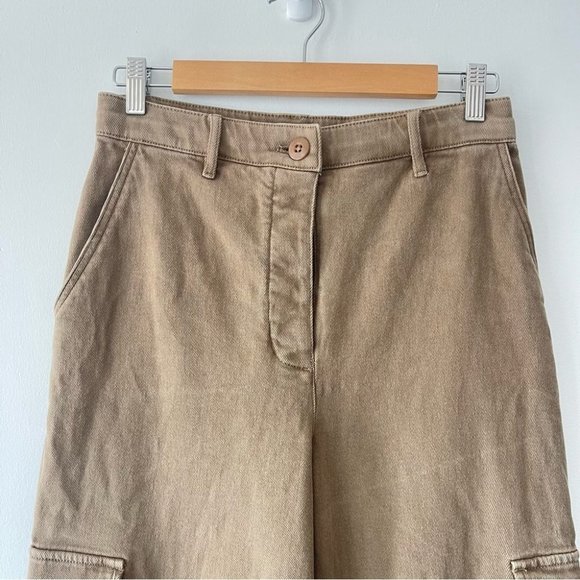 ❌SOLD❌ Wilfred Free Modern Cargo Pant High-waisted cargo pants brown size 8 - Picture 5 of 15